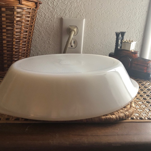 Vintage Glasbake Oval Divided Casserole White USA J2352 - Picture 8 of 11